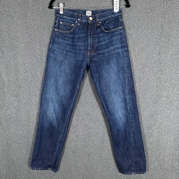 Toteme Original Twisted Seam Crop Jeans - Women's Size 25 - Blue